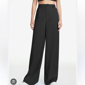 Commense Classic Black Wide-Leg Pants